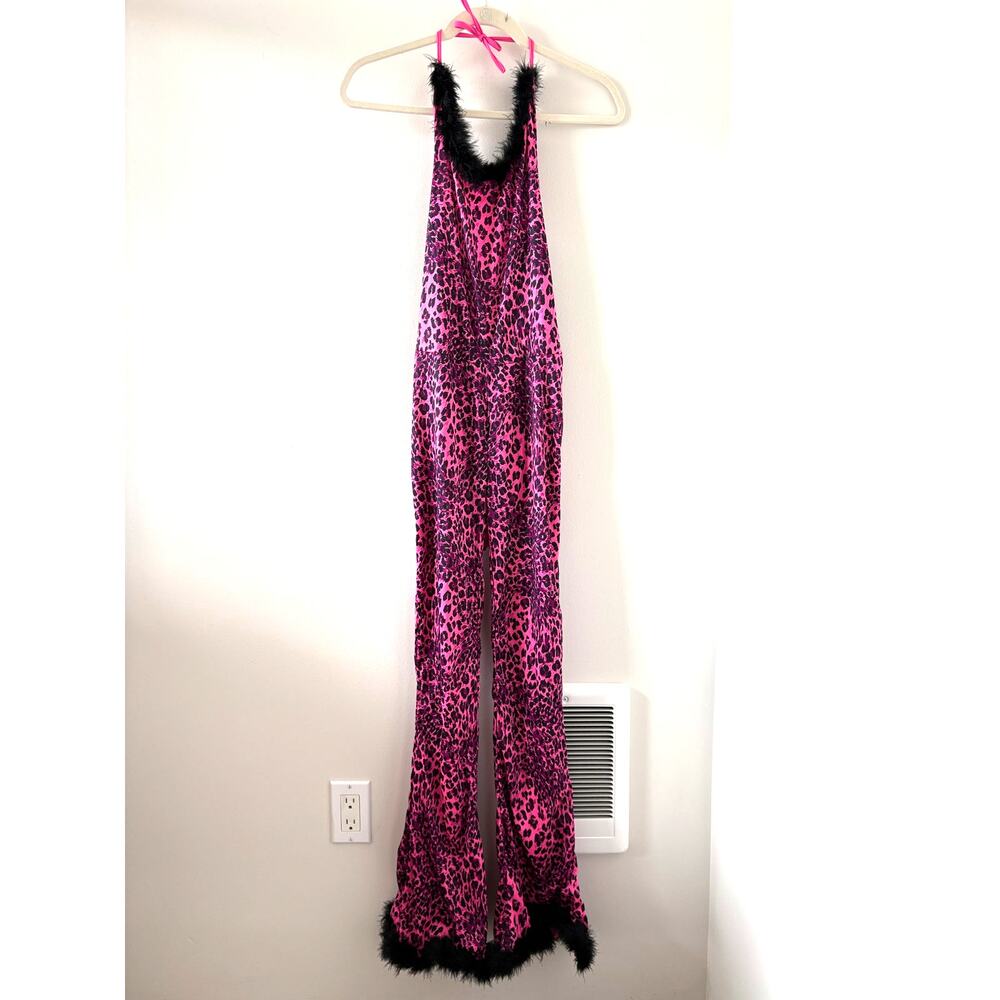 Costume Sassy Pink Leopard Costume Girls Jr Fits 0-9 Boa Gloves Fingernails Ears